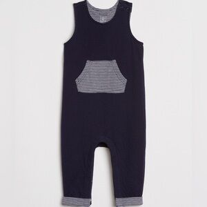 Baby Gap Sleeveless Blue Stripe One Piece Romper Outfit. Newborn. Up to 7 Lbs.
